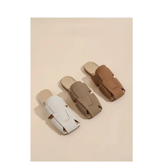 Damen modische Clogs mit weichem Fußbetten und stylischer Überlappung EB