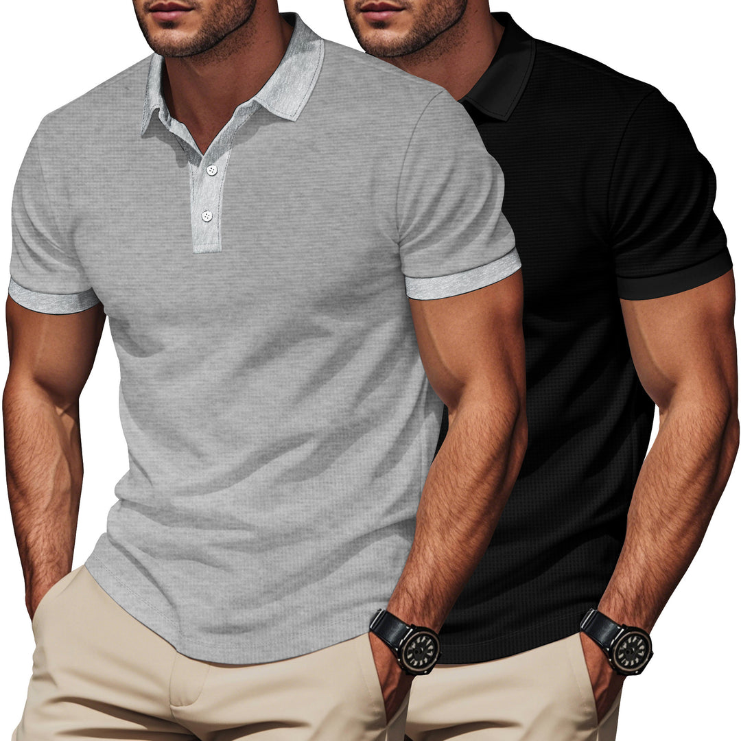 Herren Polo-Shirt mit strukturiertem Design und komfortablem Kragen EB