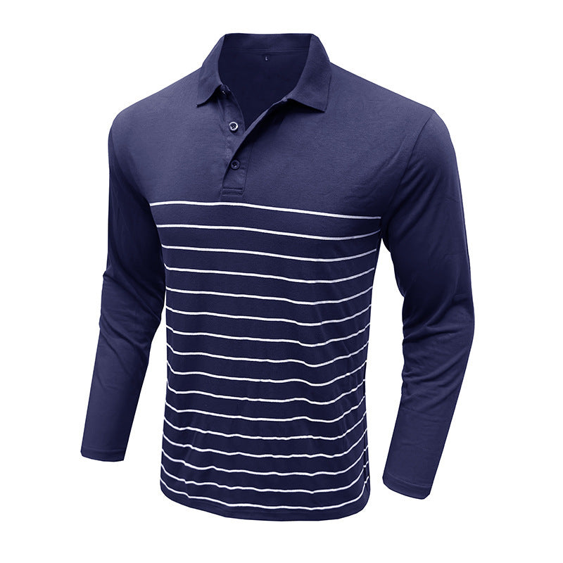 EB | Pique Pullover Slim Passform Baumwollstrick Elegantes Streifenmuster