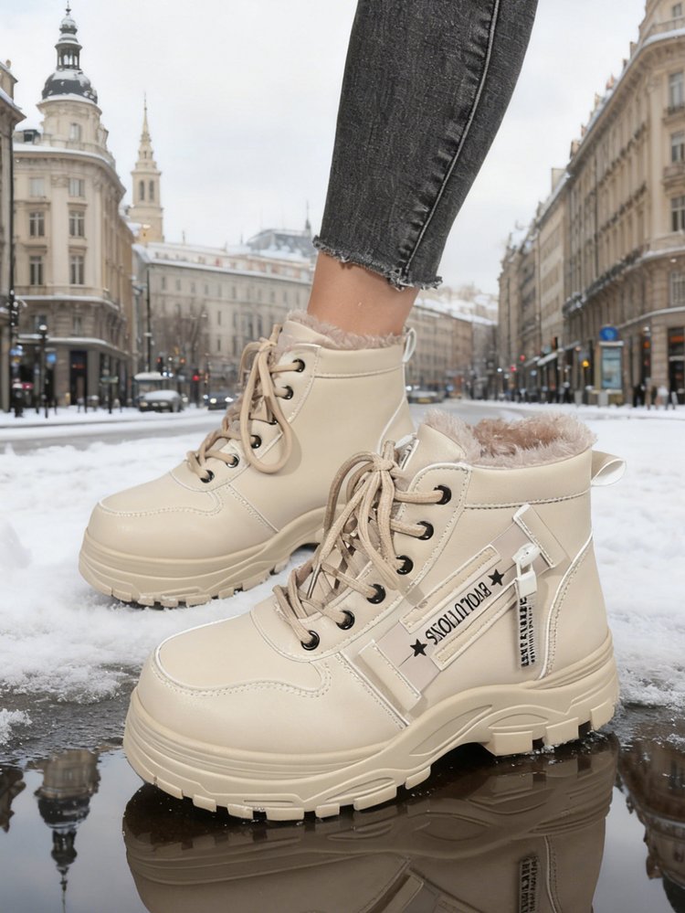 Damen Sportliche Winterstiefel mit kuscheligem Innenfutter EB