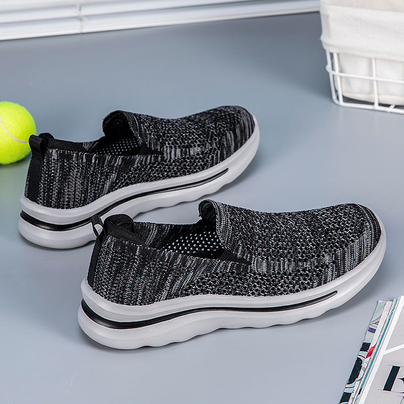 Damen Slip-On Sneakers aus atmungsaktivem Mesh mit komfortabler Sohle EB