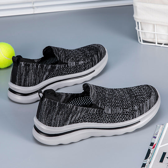 Damen Slip-On Sneakers aus atmungsaktivem Mesh mit komfortabler Sohle EB