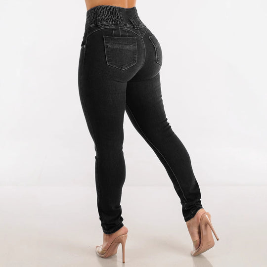 Damen Skinny Jeans mit hohem Komfortbund EB