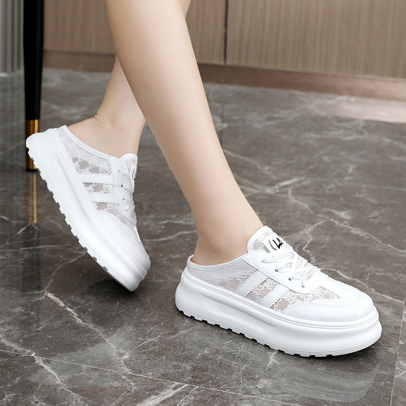 Damen bequeme Freizeitschuhe mit großzügigem Fersenbereich und modischem Design EB