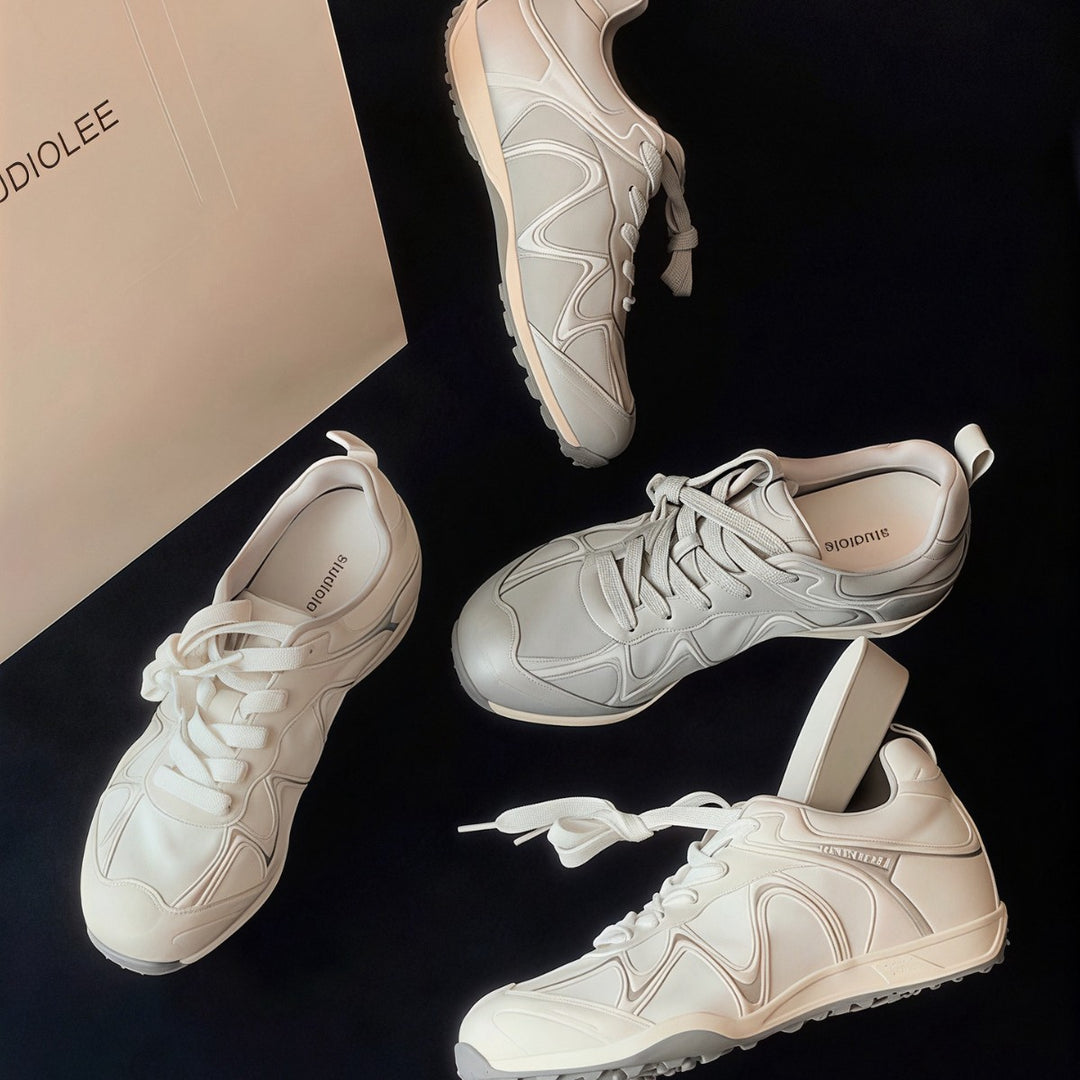 Damen sportliche Laufschuhe mit atmungsaktiver Mesh-Oberfläche und dämpfender Sohle EB