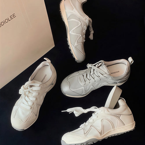 Damen sportliche Laufschuhe mit atmungsaktiver Mesh-Oberfläche und dämpfender Sohle EB