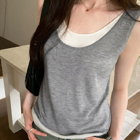 Damen Langarmshirt mit elegantem Layering-Effekt EB