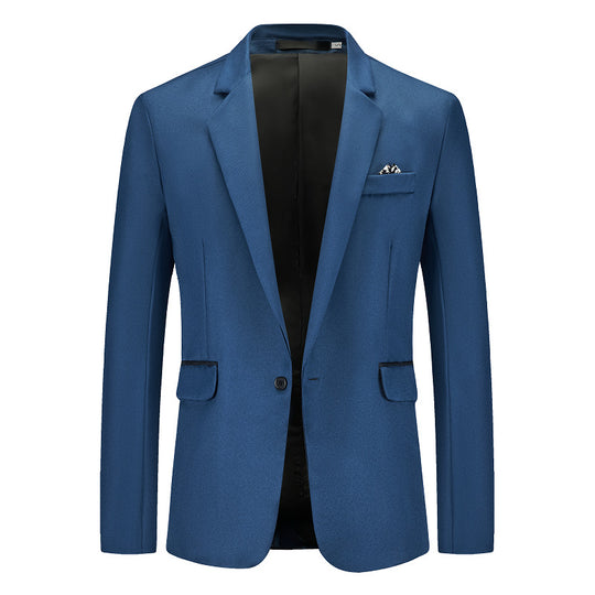Herren Eleganter Anzugblazer mit feiner Struktur und modernem Schnitt EB