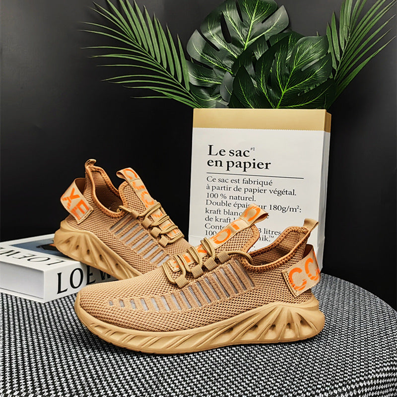 Damen Sportliche Strick-Sneakers mit Flexiblem Dämpfungssystem EB