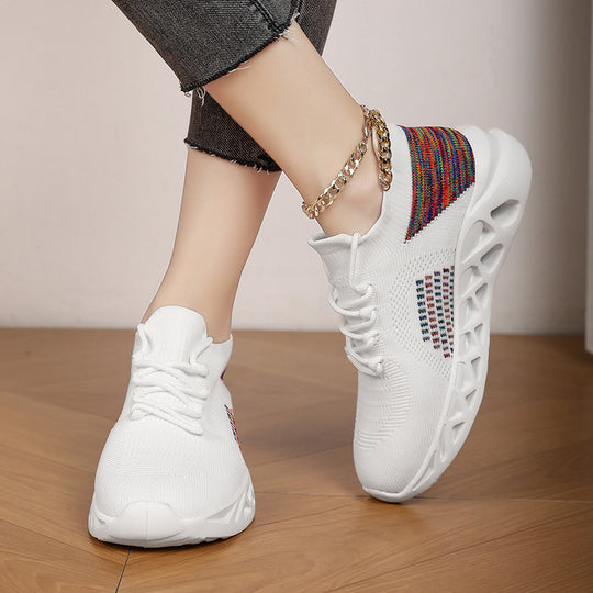 Damen Atmungsaktive Fitness Sneakers mit elastischer Dämpfungstechnologie EB