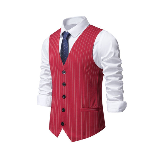 Herren elegante Weste mit feinen Knopfdetails EB