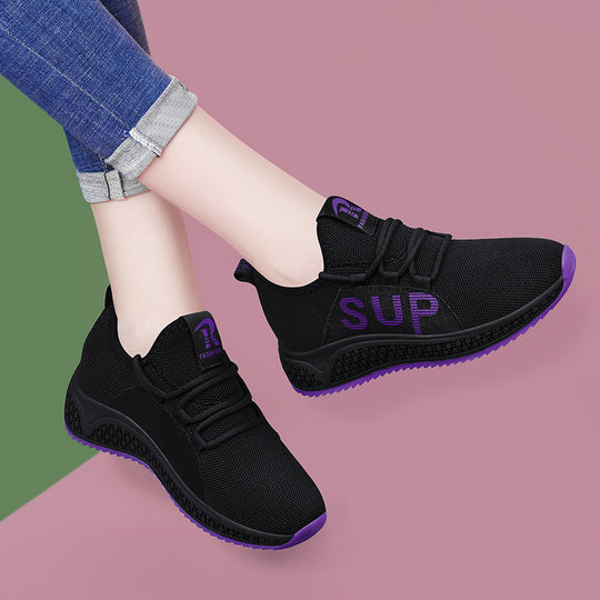 Damen Sportliche Sneakers mit atmungsaktiven Eigenschaften und rutschfester Sohle EB