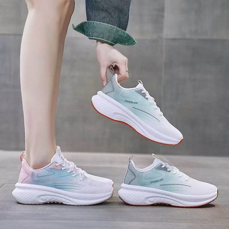Damen Atmungsaktive Laufschuhe mit stoßdämpfender Sohle EB