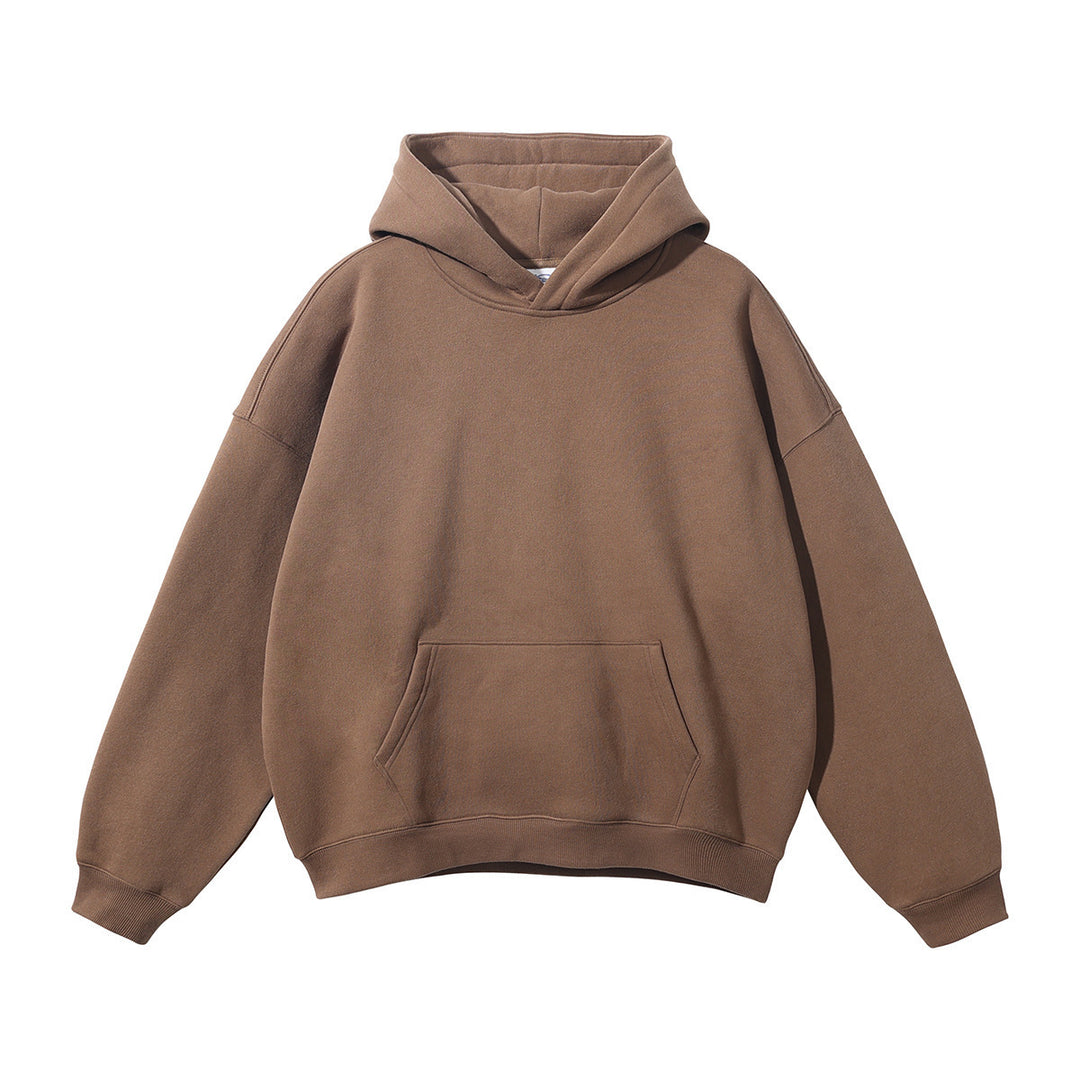 Unisex nan oversized Kapuzenpullover mit Kängurutasche und gerippten Bündchen EB