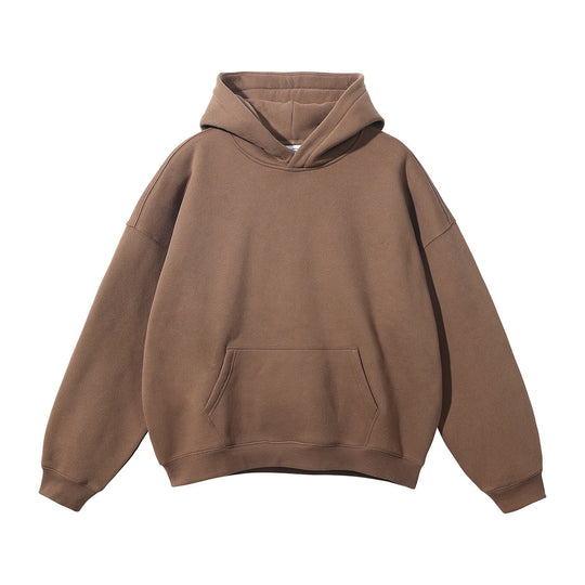 Unisex nan oversized Kapuzenpullover mit Kängurutasche und gerippten Bündchen EB