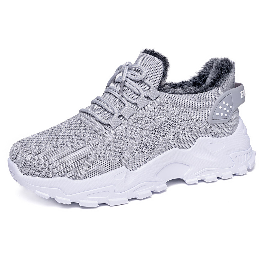 Damen Sportliche Winter Sneakers mit warmem Innenfutter und rutschfester Laufsohle EB