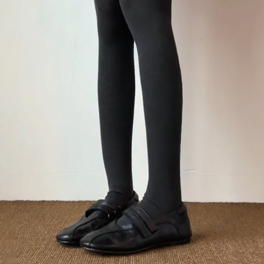 Damen elegante Mokassins mit modischen Riemchen EB
