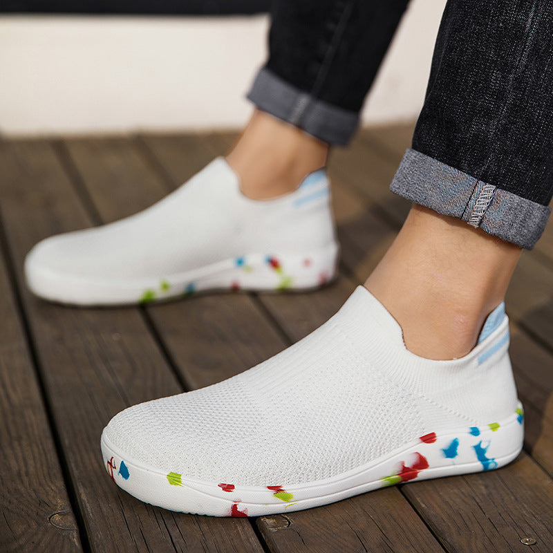 Damen Komfortable und luftdurchlässige Slip-On Sneakers EB