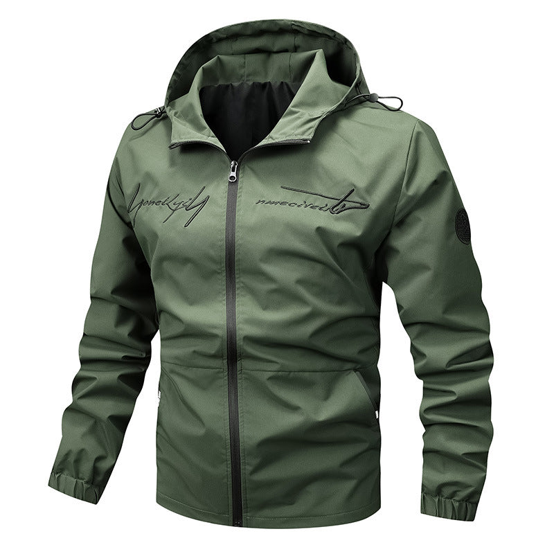 Herren wetterfeste Leichtjacke mit innovativem Kapuzensystem EB