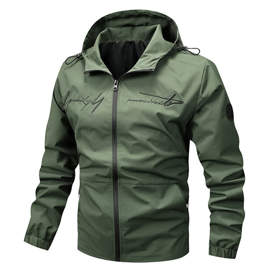 Herren wetterfeste Leichtjacke mit innovativem Kapuzensystem EB