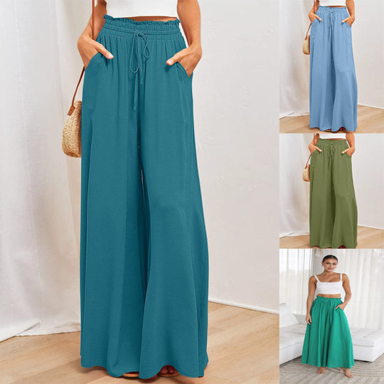 Damen Maxi-Rock mit elastischem Bund und Taschen EB