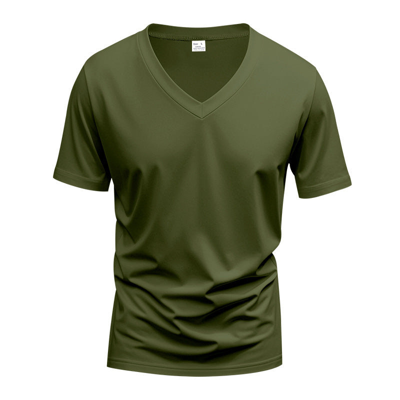 Herren Funktions-T-Shirt mit V-Ausschnitt aus atmungsaktivem Material EB