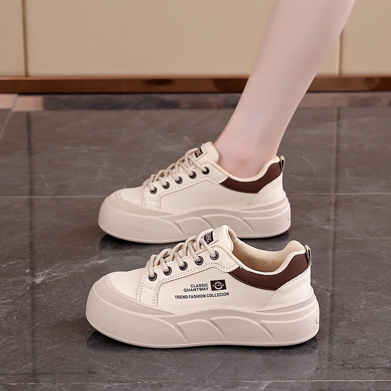 Damen modische Sneakers mit komfortablem Plateau und atmungsaktiver Sohle EB