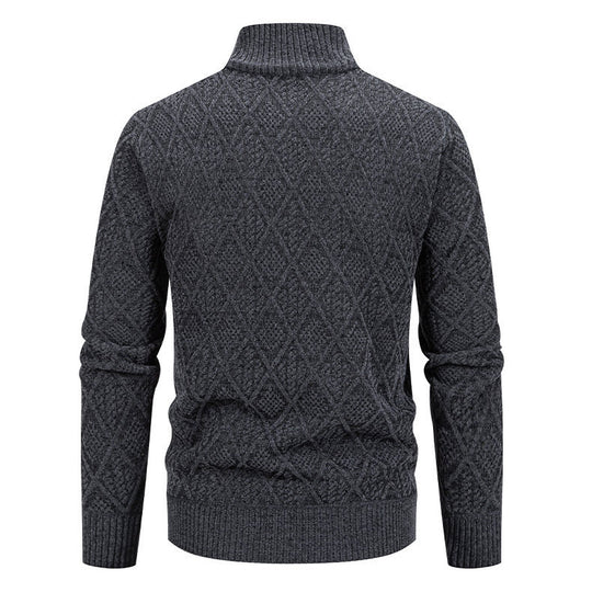 Herren modische Strickjacke mit strukturierter Oberfläche EB