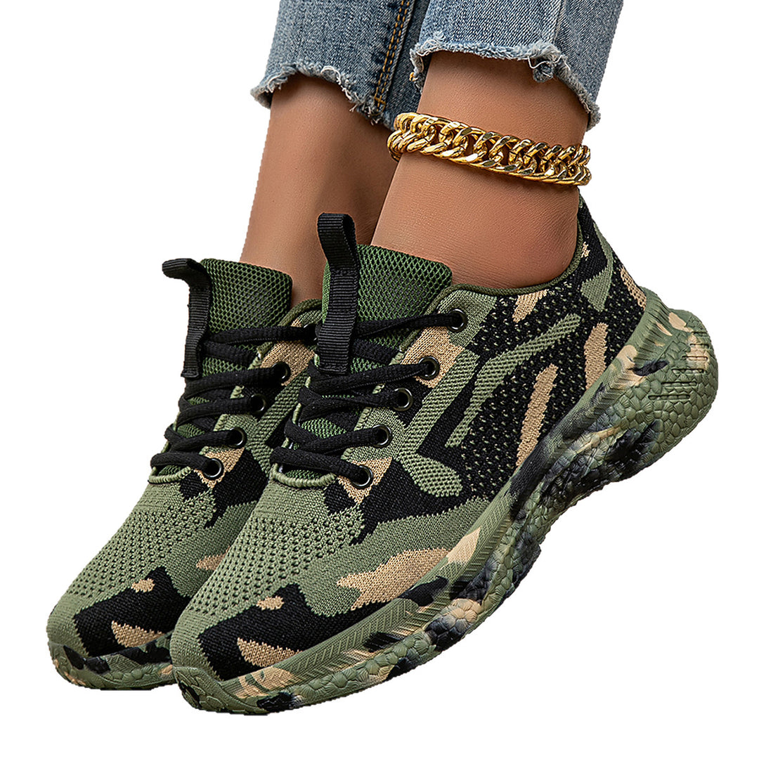 Damen modische Sneakers mit atmungsaktiver Laufsohle und flexibler Dämpfung EB