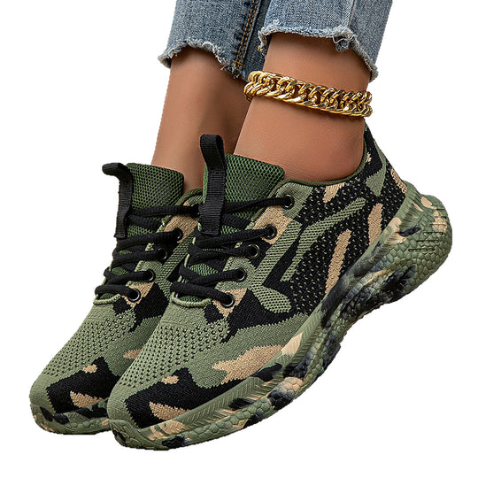 Damen modische Sneakers mit atmungsaktiver Laufsohle und flexibler Dämpfung EB
