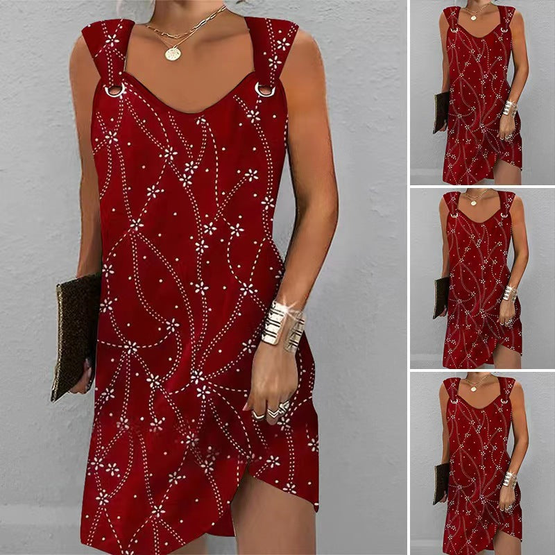 Damen Freizeitkleid mit dekorativem Blumendruck und elegantem Schnitt Heidi-Mode