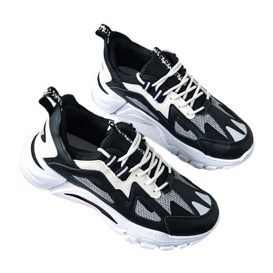 Damen Sportliche Chunky Sneakers mit atmungsaktiver Mesh-Oberfläche und rutschfester Sohle EB