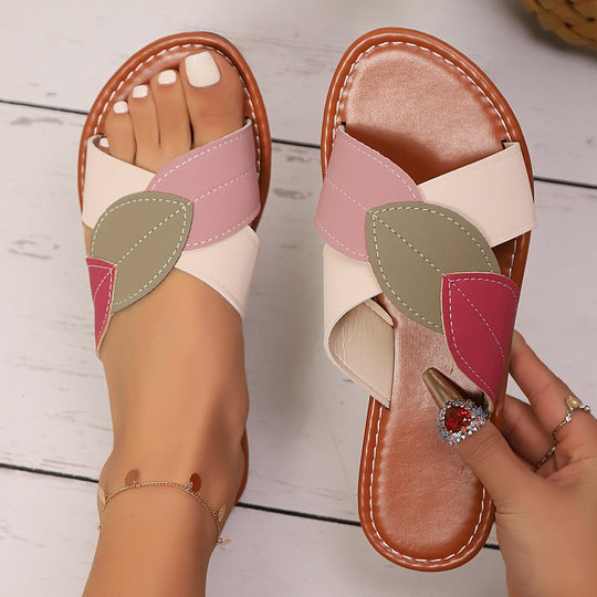 Damen Sandalen mit modischem Flecht-Design EB