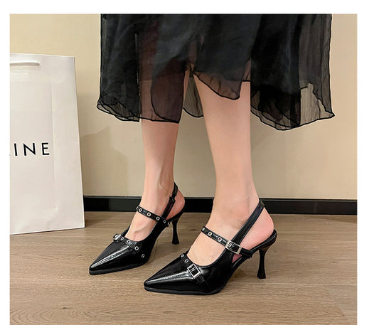 Damen eleganter Slingback-Pumps mit modischen Stilelementen EB
