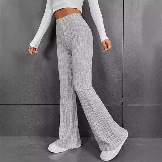 Damen Schlag-Rippstrick-Hosen EB