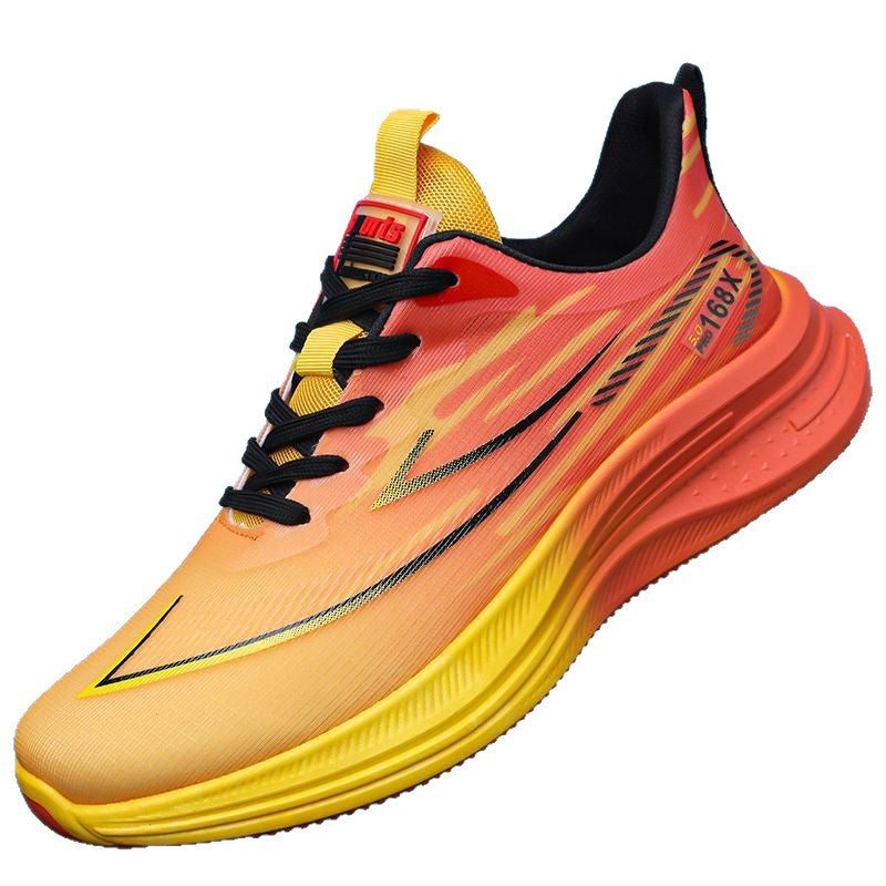 Damen Leichte Lauf-Sneaker mit atmungsaktiver Netzstruktur und stoßdämpfender Sohle EB