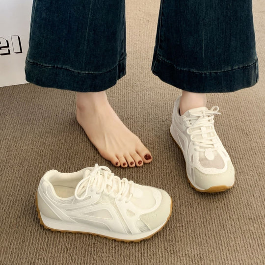 Damen Sportliche Sneakers mit atmungsaktivem Mesh und dämpfender Sohle EB