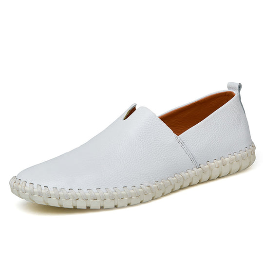 Damen Mokassins im klassischen Design aus hochwertigem Leder EB
