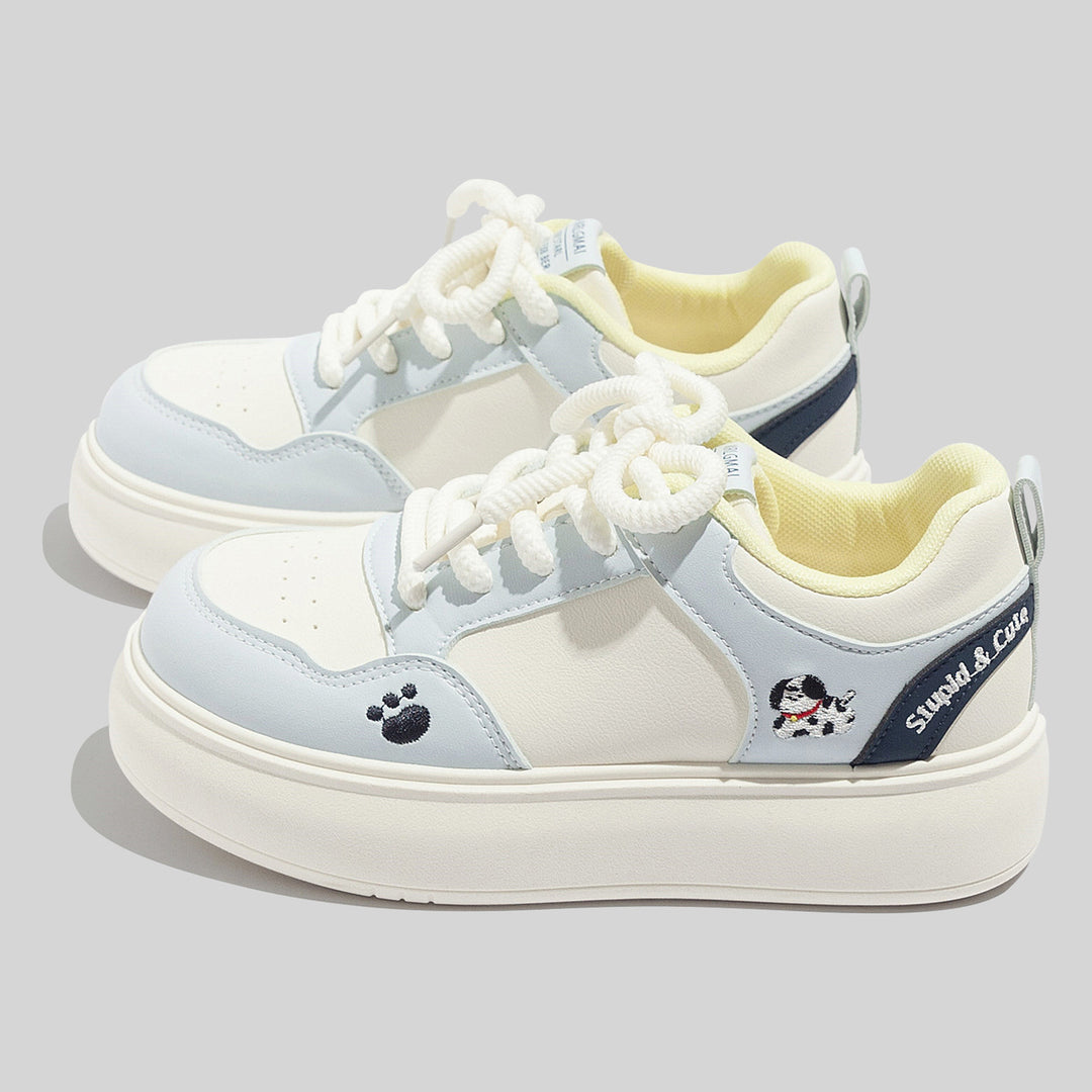Damen Sportliche Sneakers mit verspieltem Tiermotiv EB