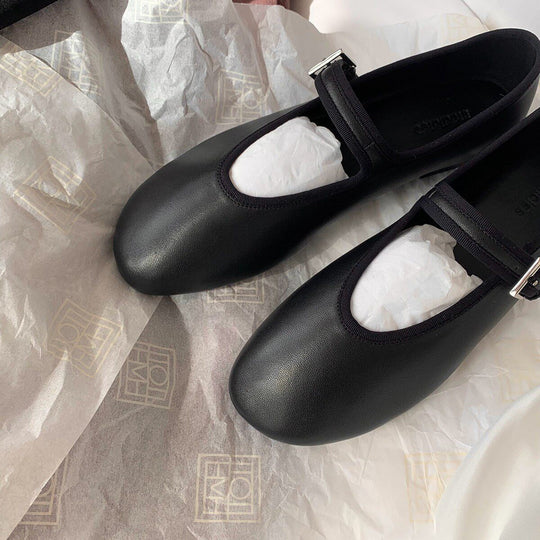 Damen Ballerinas mit dekorativem Riemchen EB
