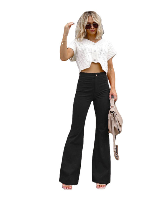 Damen Flared Jeans mit hohem Bund und figurformendem Schnitt EB