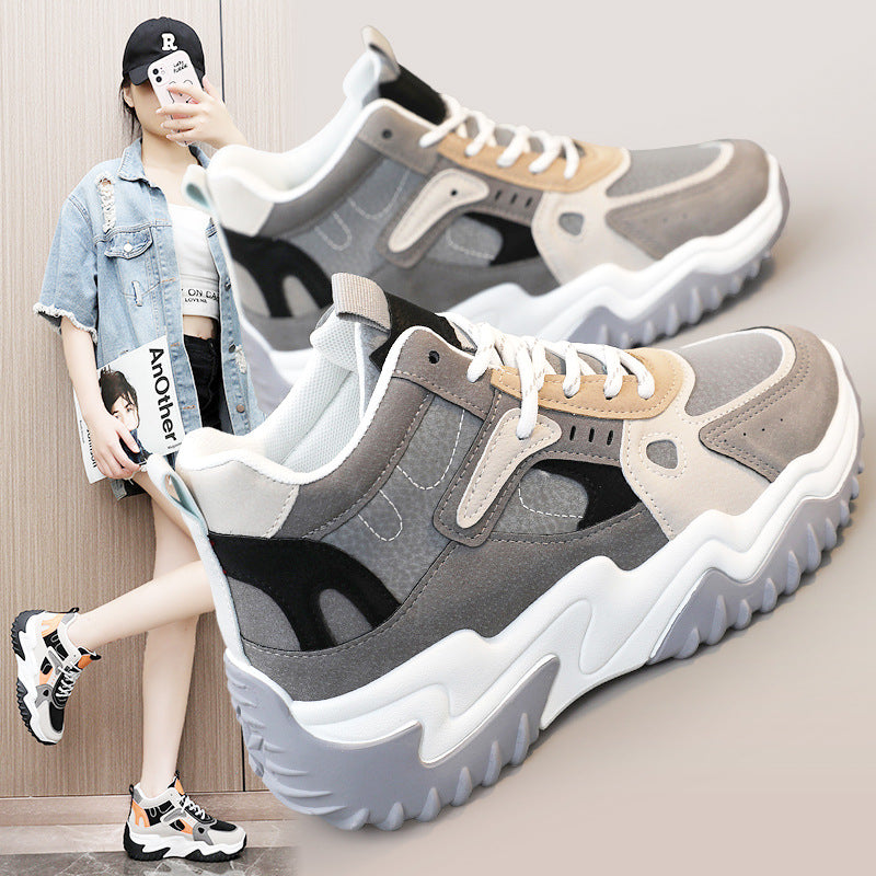 Damen sportliche High-Top Sneakers mit starkem Dämpfungssystem und strapazierfähigem Obermaterial EB