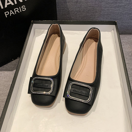 Damen Ballerinas mit elegantem Riemchen und komfortablem Fußbett EB