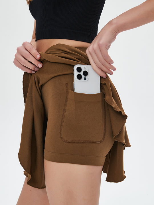 Damen Sport Shorts mit praktischen Taschen EB
