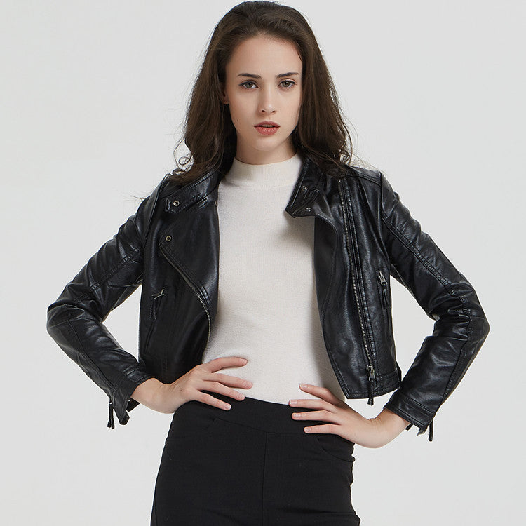 Damen elegante Bikerjacke aus hochwertigem EB