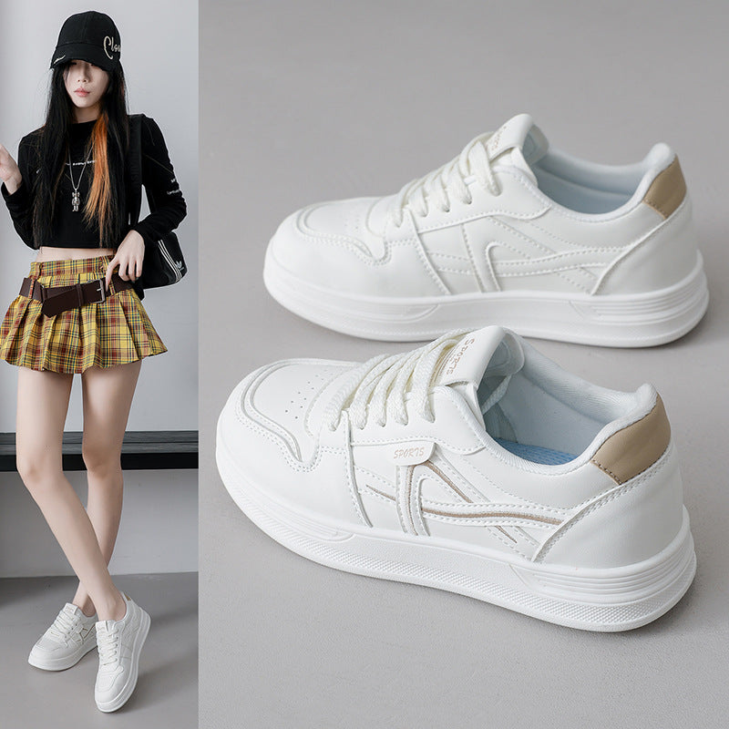 Damen sportliche Sneaker mit atmungsaktivem Obermaterial und rutschfester Sohle EB