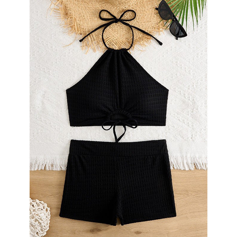 Damen Bikini-Set mit raffinierten Schnittdetails und elastischen Trägern EB