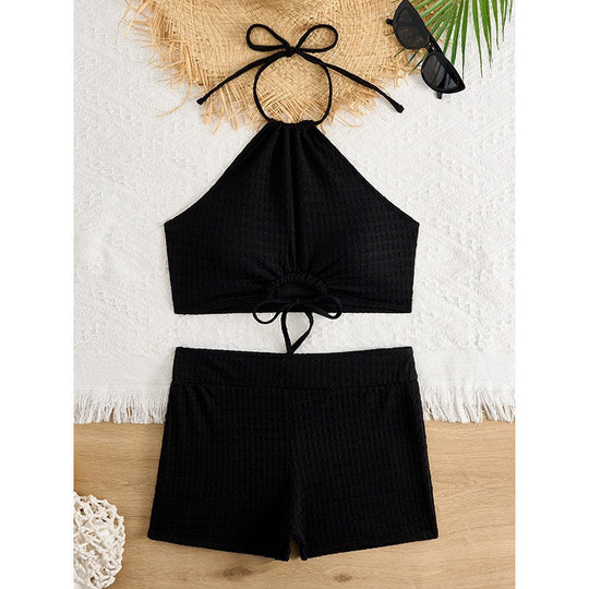 Damen Bikini-Set mit raffinierten Schnittdetails und elastischen Trägern EB