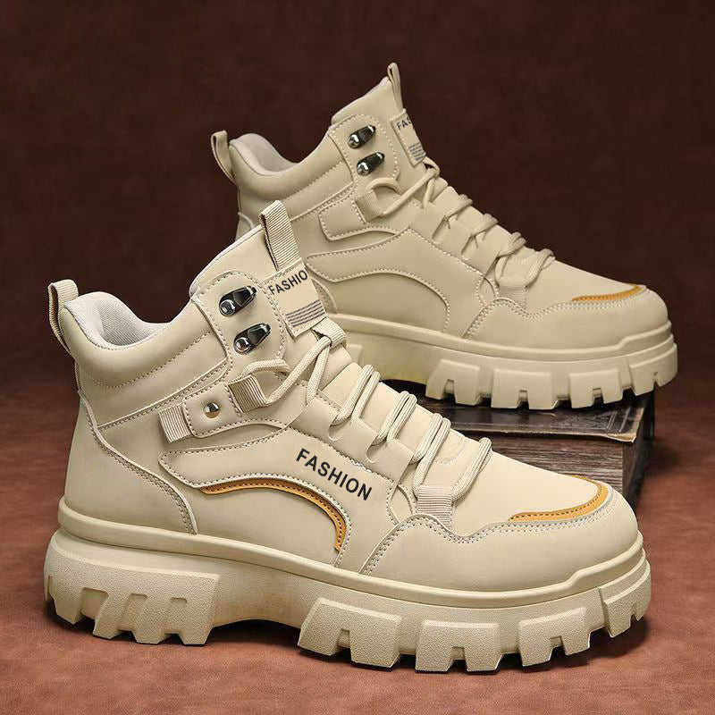 Damen Trendige und robuste High-Top Sneakers mit verstärkter Sohle EB