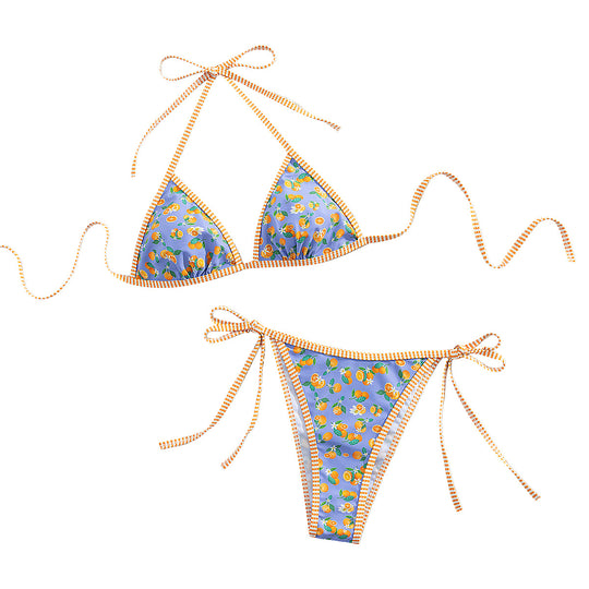 Damen Triangel-Bikini mit Häkeloberteil EB